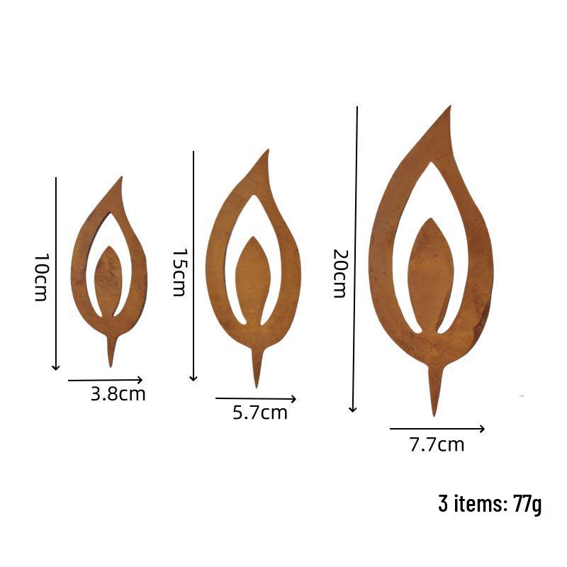 Rustic Tree Deer Silhouette Inserts: Iron Art Christmas Decorations with Star Accents for Courtyard and Garden Display.