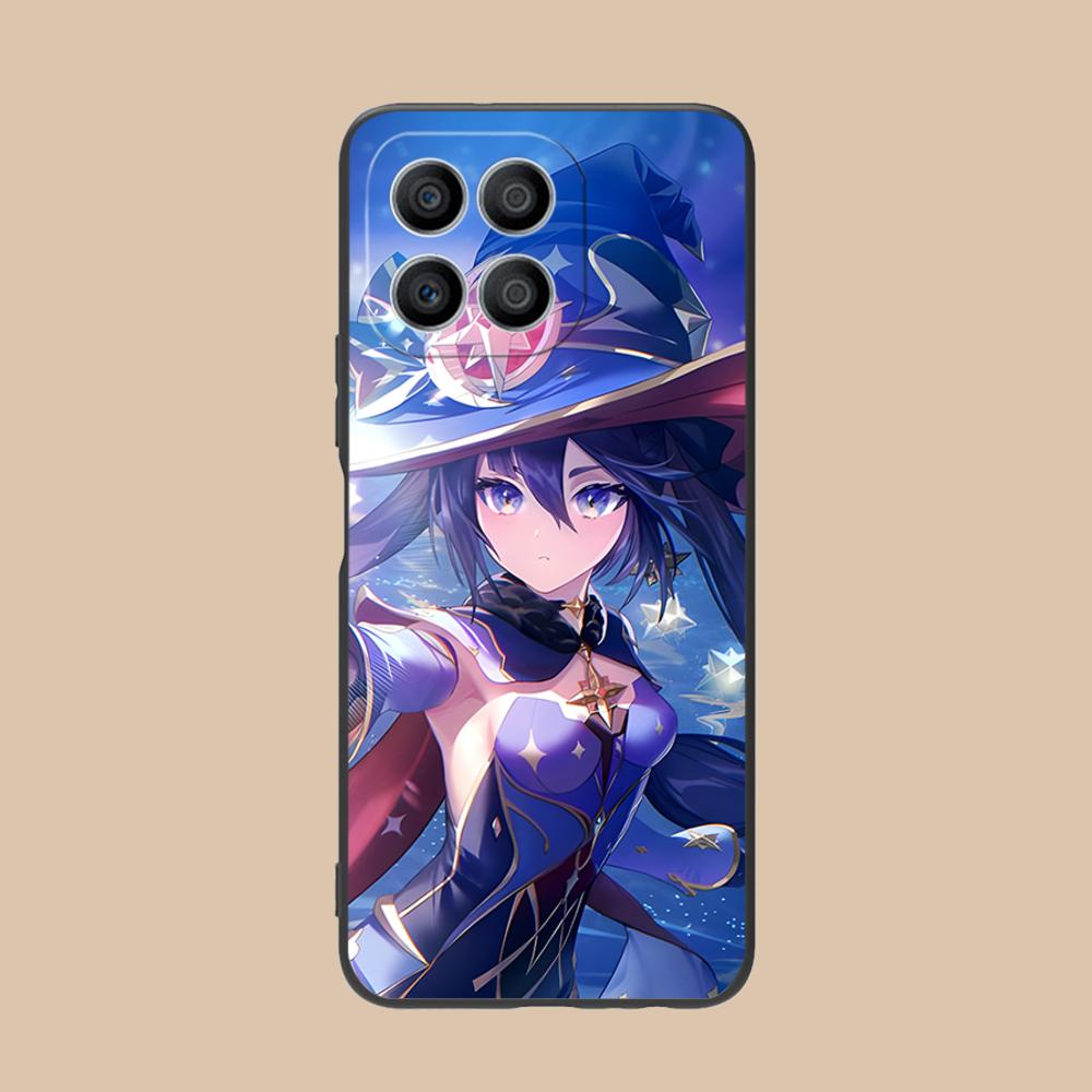 Game GI Mona Matte TPU Mobile Phone Case for Honor 90 80 70 60 50 30 20 10 9 8 7 Pro S SE Lite 5G Colorful Printing Cover