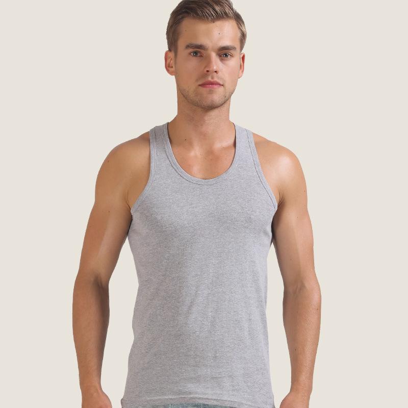 Men's Summer Slim Fit Cotton Sports Tank Top - Sexy Body Shaping Design
