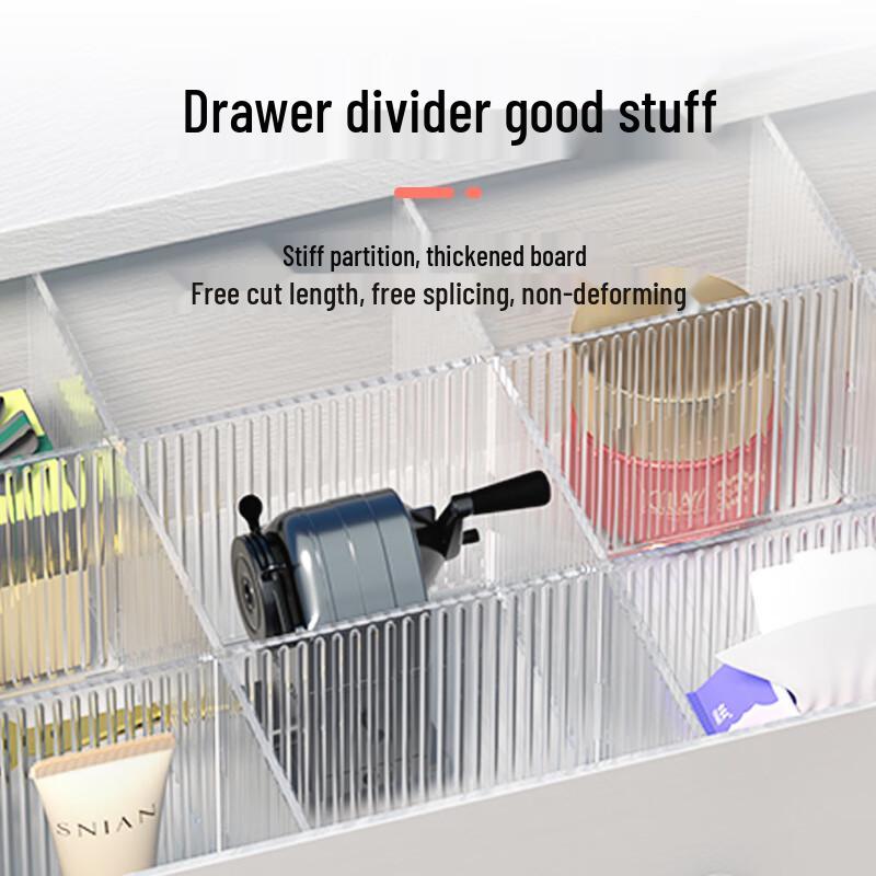 Transparent Adjustable Drawer Dividers