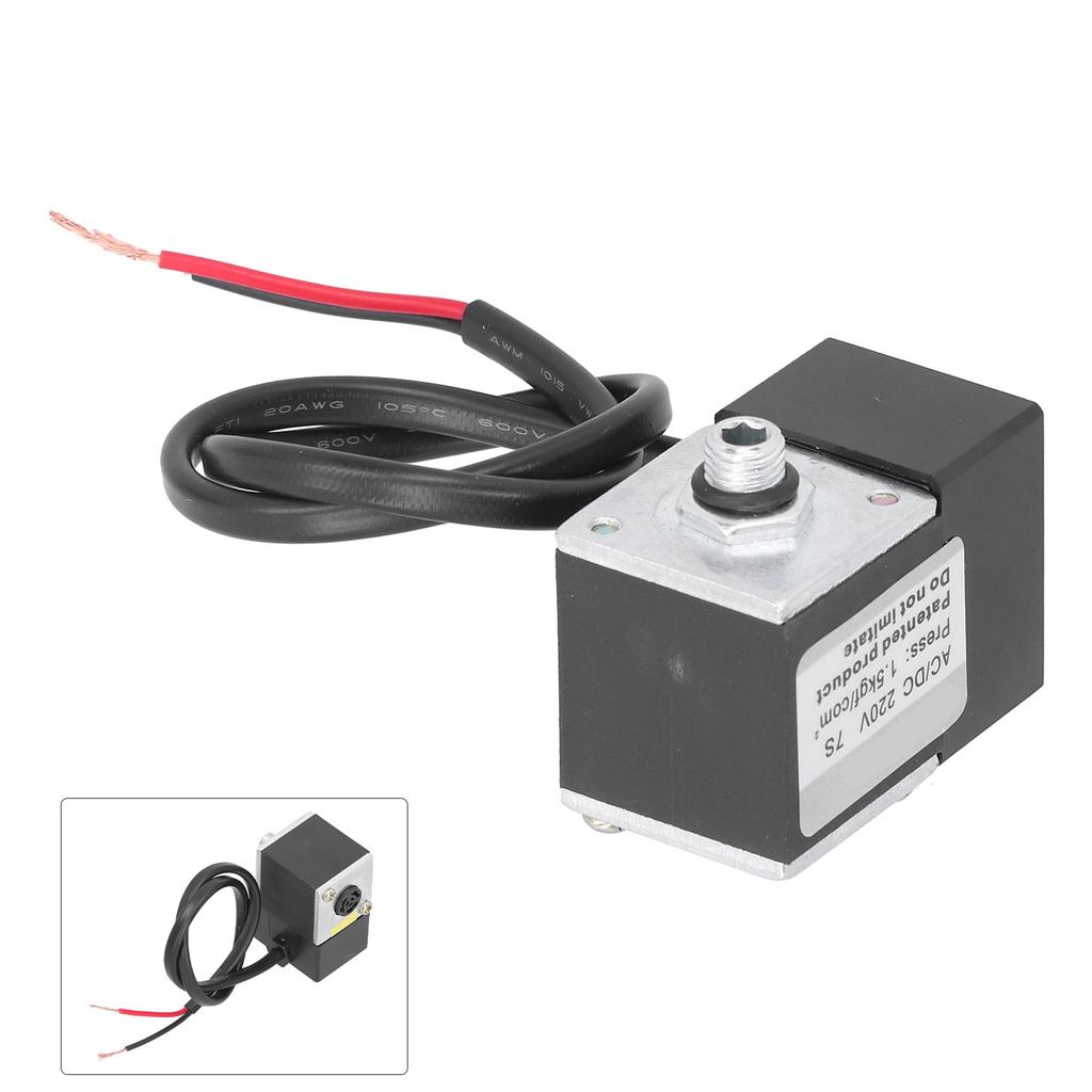 Verzögertes Magnetventil Elektrisches Messing Luftkompressorpumpenzubehör ACDC 220V