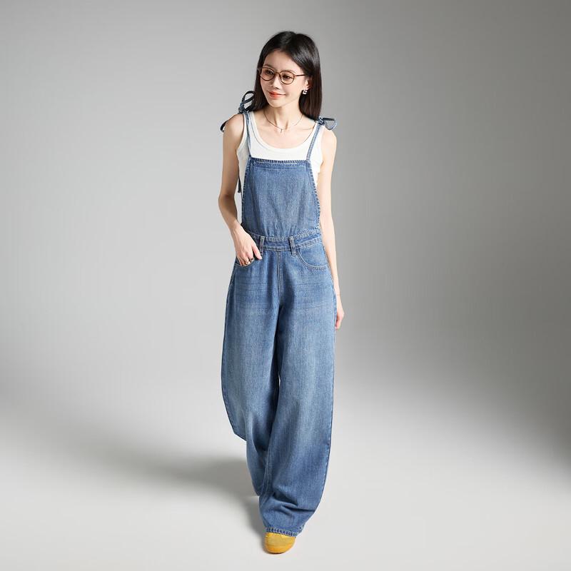 TonLion Women's Denim Overalls