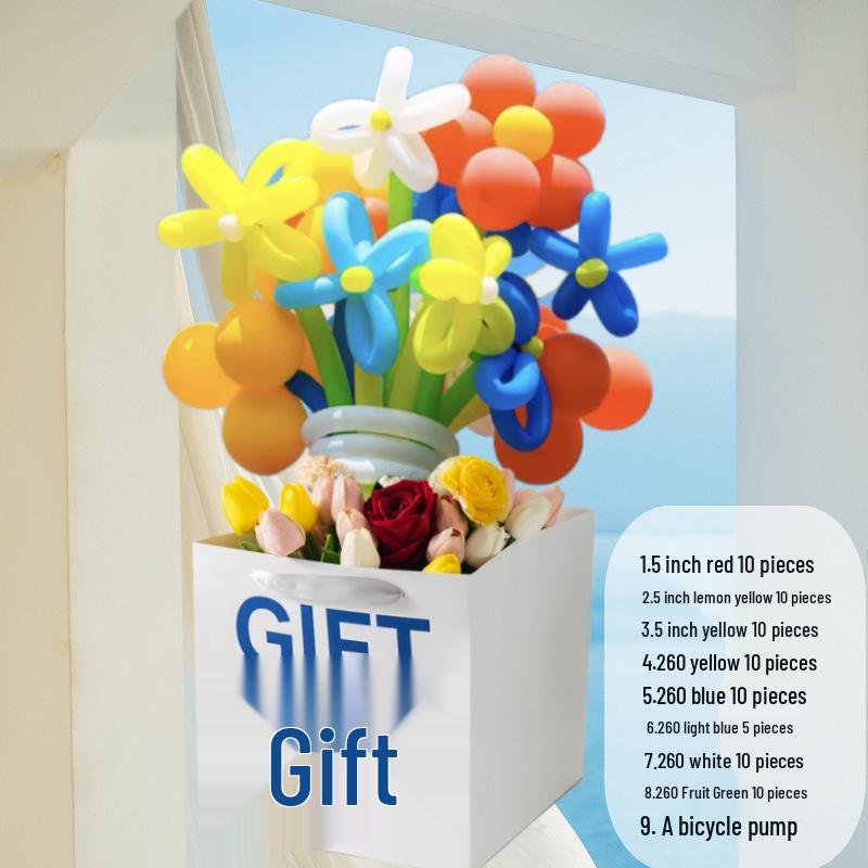 DIY Lily & Sunflower Balloon Kit: Wind Chime & Daisy Weaving