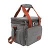 Insulated Lunch Carry Bag Double Layer Large Capacity Leak Proof Oxford Cloth Aluminum Foil with Shoulder Belt Cooler