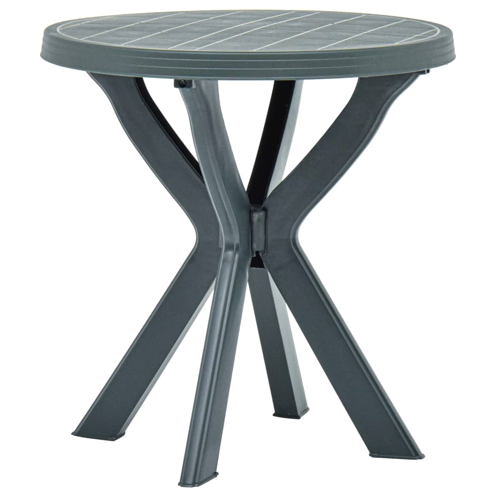 Bistro Table Green Ø70 Cm Plastic