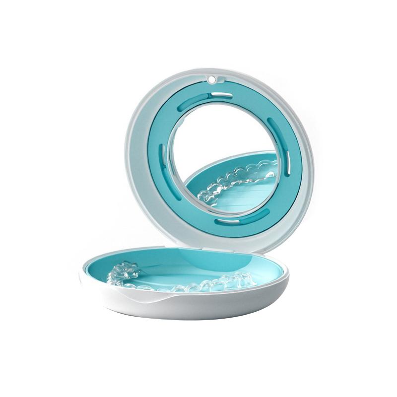 

Ортодонтический кейс Стоматологический бокс для ретейнера для невидимых брекетов с зеркалом Защита для рта Хранение зубных протезов Кейс для элайнеров Организация гигиены полости рта белый