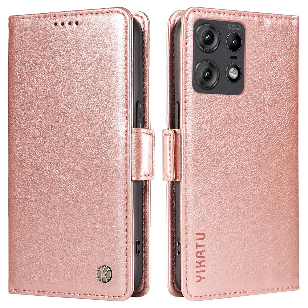 YIKATU YK-007 For Motorola Edge 50 Pro 5G Case Litchi Texture Phone Leather Cover