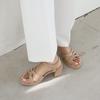 Jisyu Rodel Square Toe Platform Strap Sandal