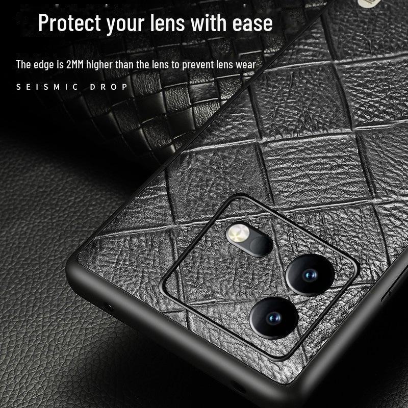 IQOO Neo7/Neo7Pro Racing Rindsleder Diamantmuster Schutzhülle