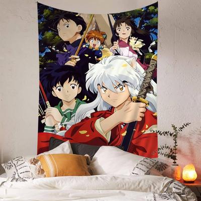 Anime I-Inuyasha Colorful Tapestry Wall Hanging Bohemian Wall Tapestries Mandala Wall Art Decor