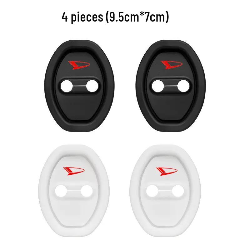 Universal Silicone Car Door Lock Protection Pad - Sound Reduction & Shock Absorption for Select Models
