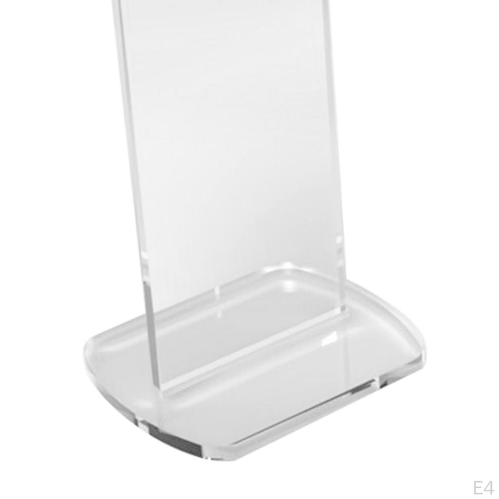Boxing Acrylic Holder Display Stand House Black and White Transparent Base