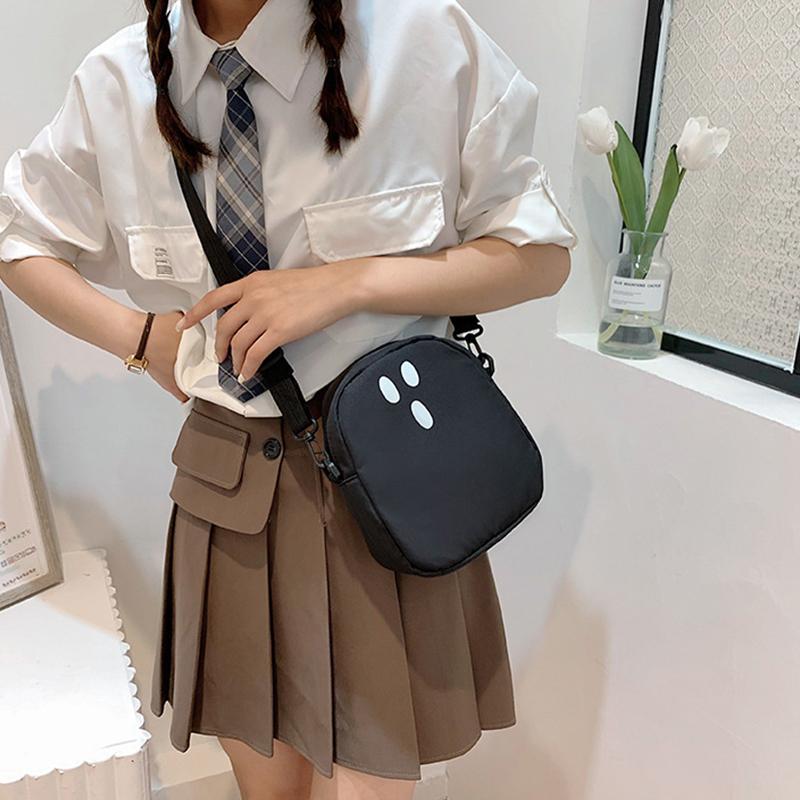 Vintage Shoulder Underarm Bag Funny Devil Ghost Crossbody Bag Ladies Designer Nylon Zip Purses and Handbags For Women ARI