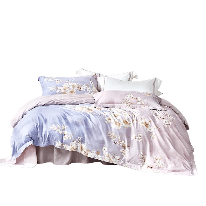 Luolai Pure Cotton Yunmengwei 4-Piece Bedding Set 1.5m Bed (Duvet Cover 200x230cm)