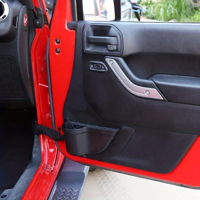 2pcs Front Door Storage Pockets,Door Side Insert Organizer Box For Jeep For Wrangler JK JKU 2/4 Door 2011-2018,Interior Storage Expansion Accessories