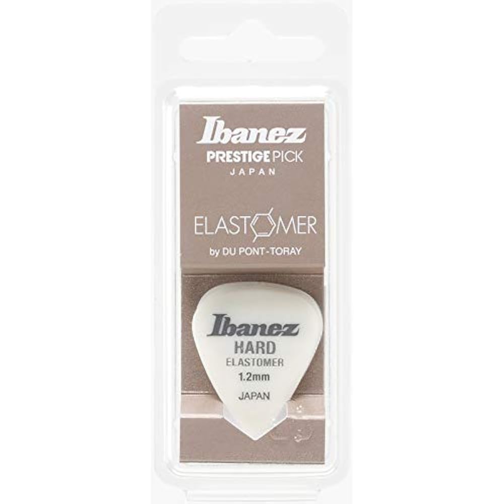 Ibanez: A new-feeling pick made from a new elastomer material. 3-pack. Teardrop shape. HARD 1.2mm...
