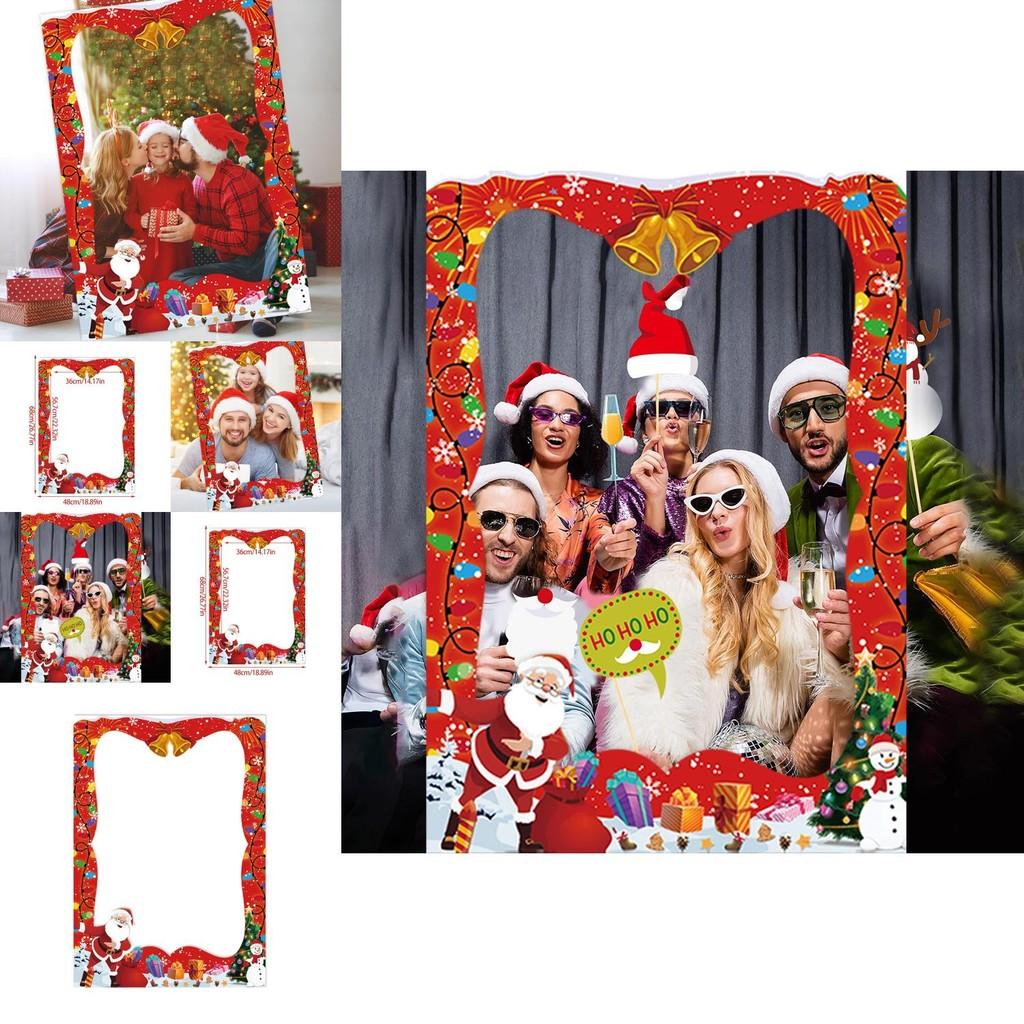 Recuzită Ramă Foto de Crăciun cu Material de Hârtie pentru Decorarea Petrecerii și Evenimentului de Sărbători
