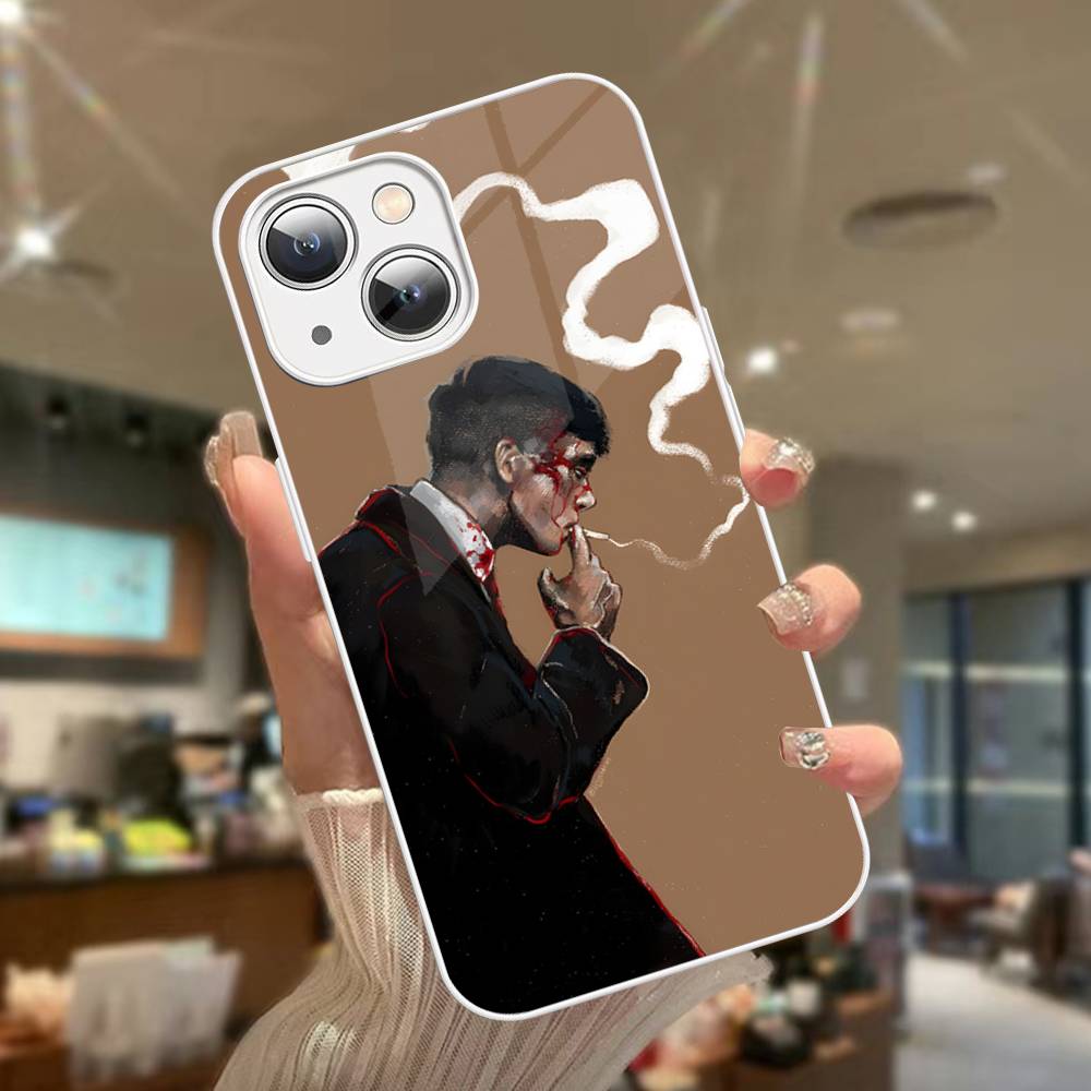 Movie P-Peaky-S B-Blinders For IPhone 14 13 12 Mini 11 Pro XS Max X XR 14 Plus Tempered Glass Cover