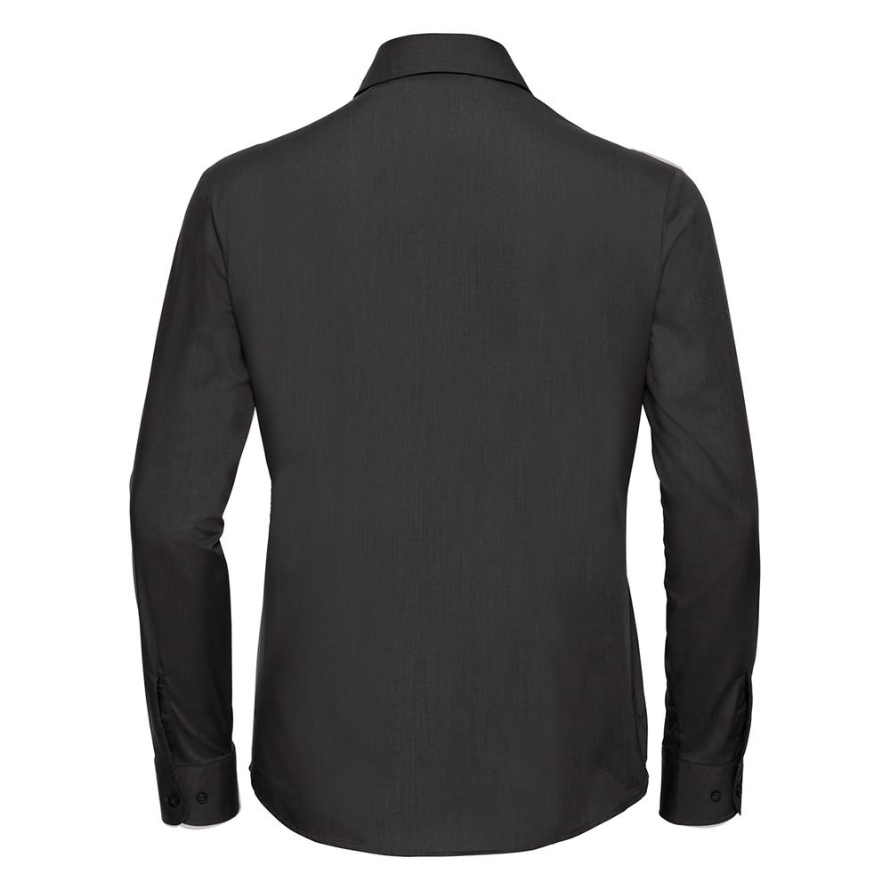 Russell Collection Womens/Ladies Classic Polycotton Easy-Care Long-Sleeved Shirt