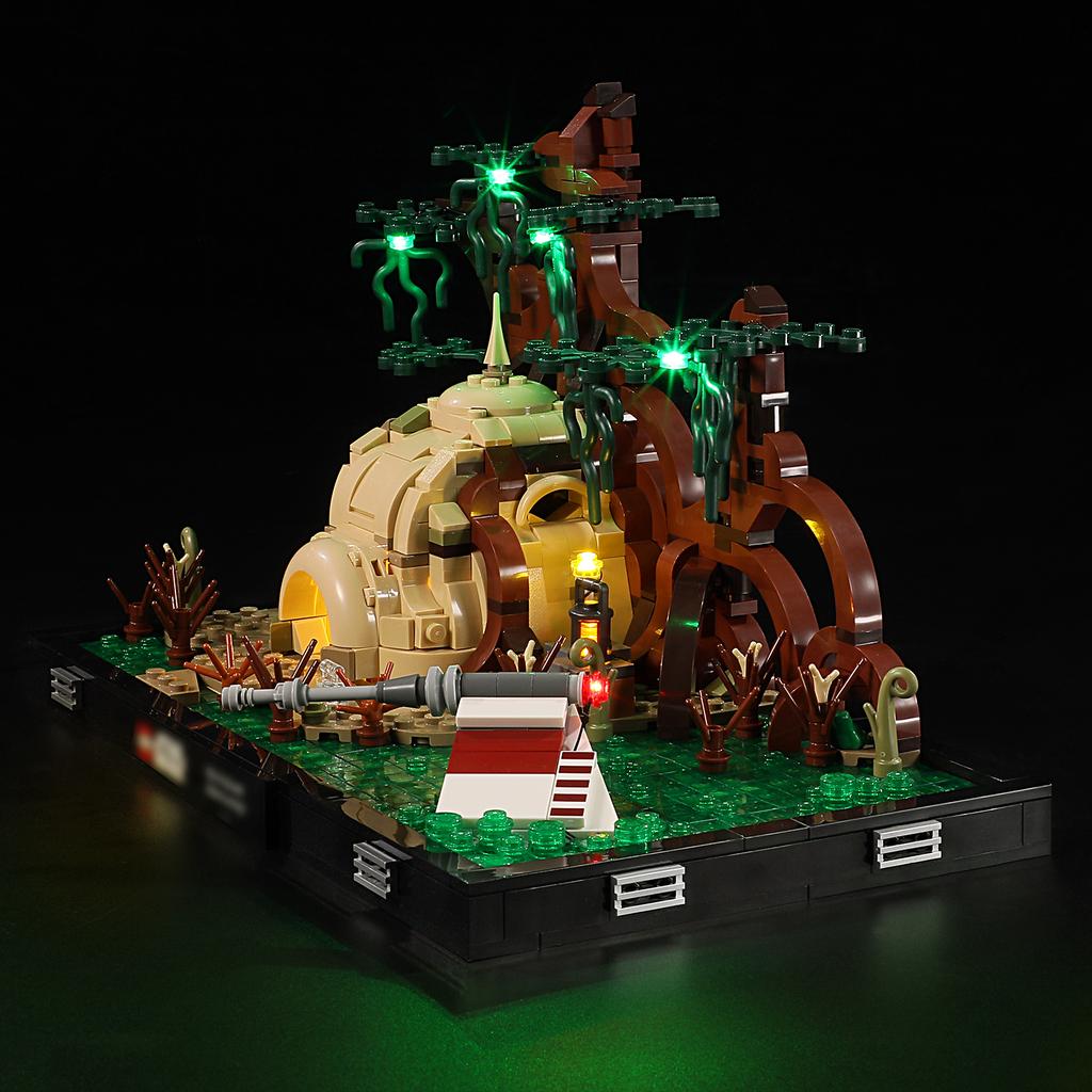 DIY LED Lighting Kit For LEGO Star Wars 75330 Dagobah Jedi Training Diorama Building Block Toys Decoration Adjustable Lighting Accessories