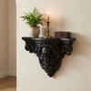 3D Printing Carved Skull Storage Shelf Vintage Style Art Skull Wall Rack  Bedroom