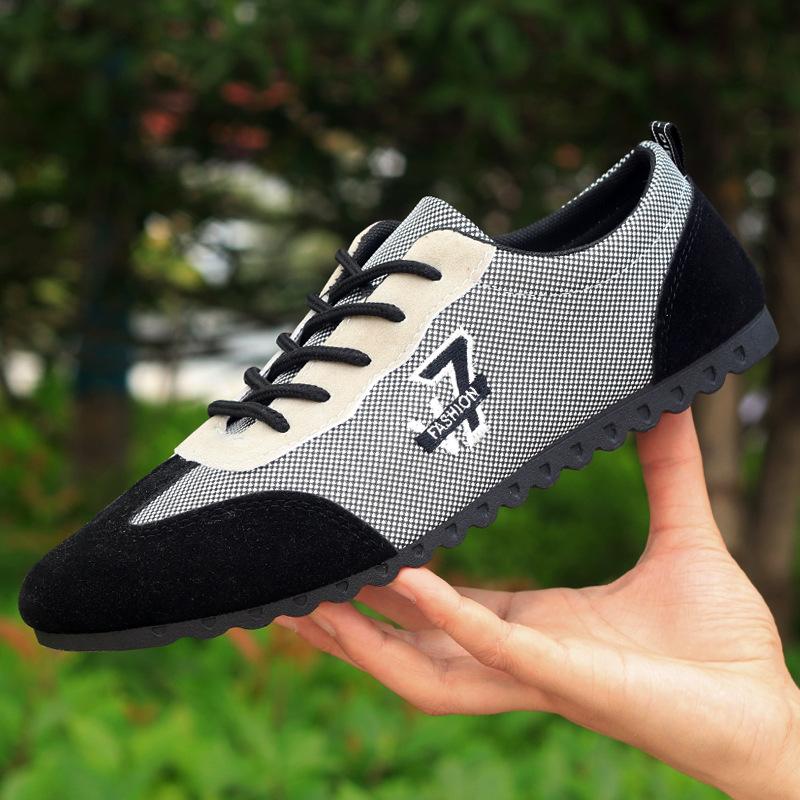 Fashion 2024 Spring and Autumn New Men's Lace Up Sports Trend Flat Heel Anti slip Durable Canvas Casual Breathable Low Top Men's Shoes