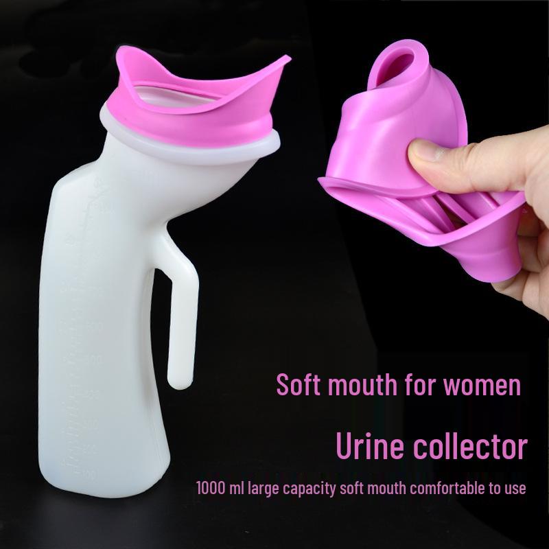 

1000 мл Женский мягкий резиновый писсуар для лежачих или пожилых – Удобное ночное использование