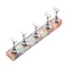 Trendy Nail Practice Stands With Popular Snowflake Waves Patterns In Highly Transparency Acrylic for Nail Artists
