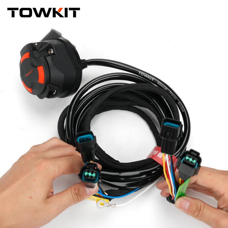 For Pajero V97/V93 trailer wiring harness Eur 13/7 pin trailer RV tail light signal Australia 12/7 pin PAJERO V77 V73 Socket