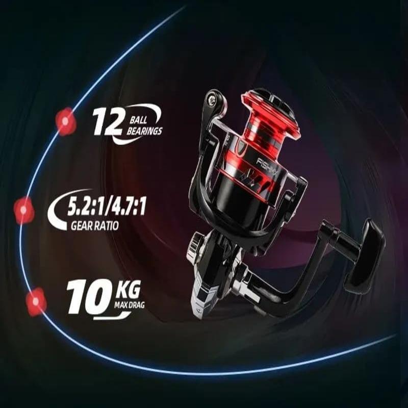 Angel-Spinnrolle, Metallspule, 12 Kugellager, Karpfenangelrolle MQ2000-7000, Metallschnurbecher, Meeresgerät