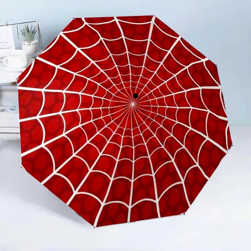 Autumn Spider Web Design 8-Frame for Travel, camping, Casual Lightweight Portable Umbrella, Essential for every family Holidays Birthday Gift