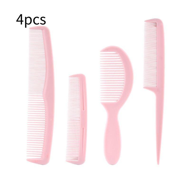 

Набор из 4 шт. Розовая Черная Расческа для Волос Парикмахерские Принадлежности Инструмент для Выпрямления и Укладки розовый