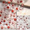 1 piece5D Cute Fruit Jelly Nail Stickers Red and Green Apple High Quality Nail Stickers New Embossed Nail Art Decoration Sticker