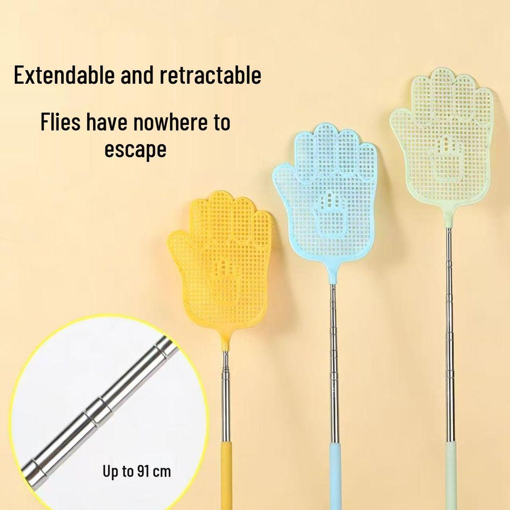Retractable Stainless Steel Fly Swatter - Thickened Mosquito Killer and Eradicator