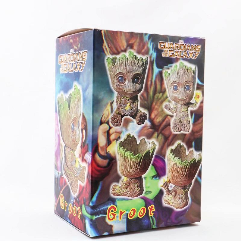Adorable Guardians Of The Galaxy Baby Groot Tree Man Figure Flowerpot Penpot Kid Toy For Every Fan