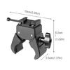 Support de batterie portable V-Mount avec grande pince Solution de montage polyvalente en aluminium pour une installation facile sur trépieds