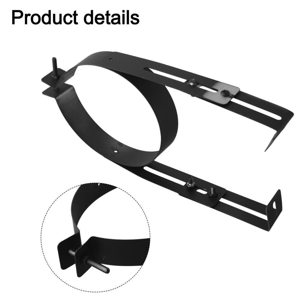 Adjustable Chimney Pipe Holder Motor 11.02 X 5.91 X 0.98 Inches Stainless Steel Bracket High Temperature Resistance