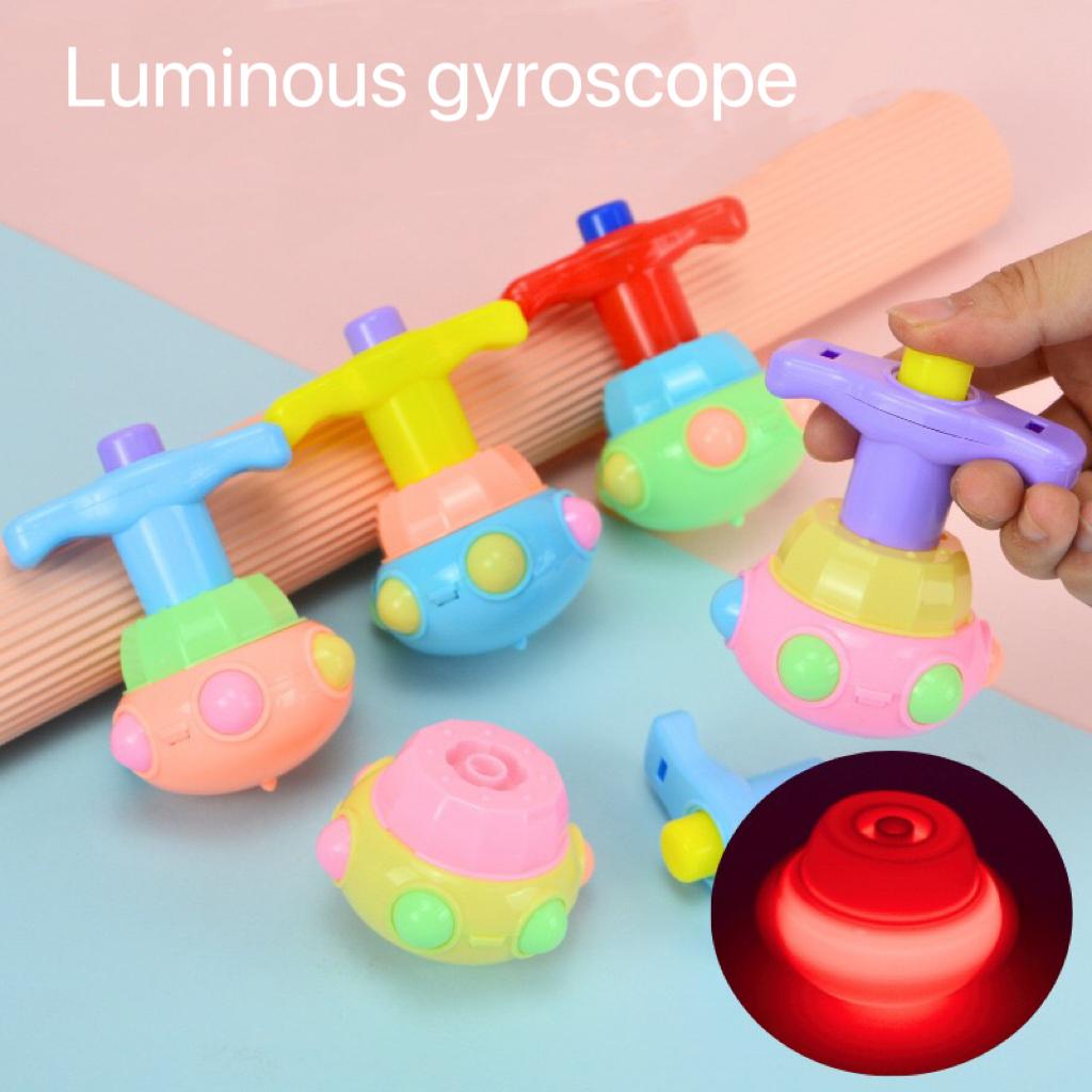 

1 Pcs Luminous Lotus Top Rotating Emission featuring Light Flash Children Toy Multicolour Luminous Gyroscope great for daily use