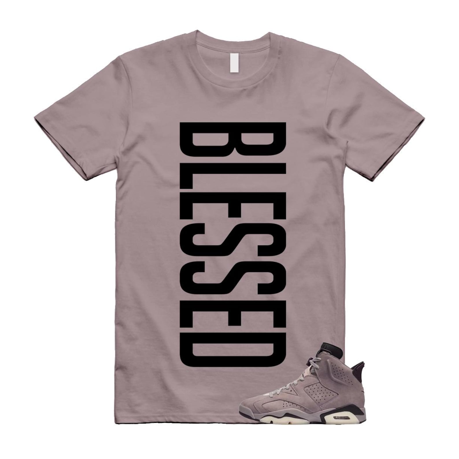 6 Smokey Mauve Black Diffused Taupe Cameo Rose T Shirt Match VERTBLS S