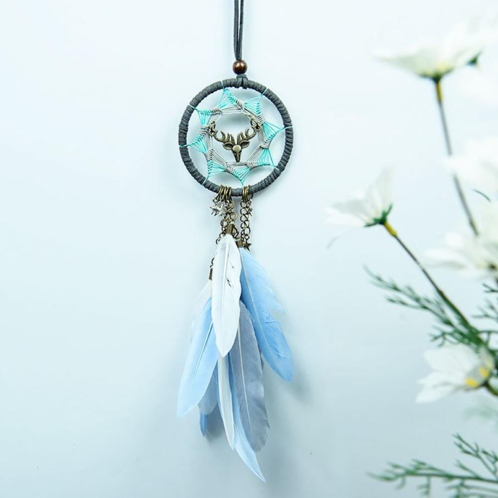 Handmade Dreamcatcher Car Pendant Adornment Macrame Wall Hanging Car Hanging Ornament  Gifts