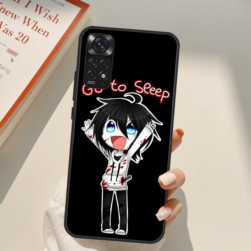 

Чехол для игрового телефона с японским аниме «Джефф убийца» для Redmi 10A 10C 9A 9C 9T K40 K50 для Redmi Note 11S 10S 9S 9 10 11 Pro Redmi Note 11 Pro