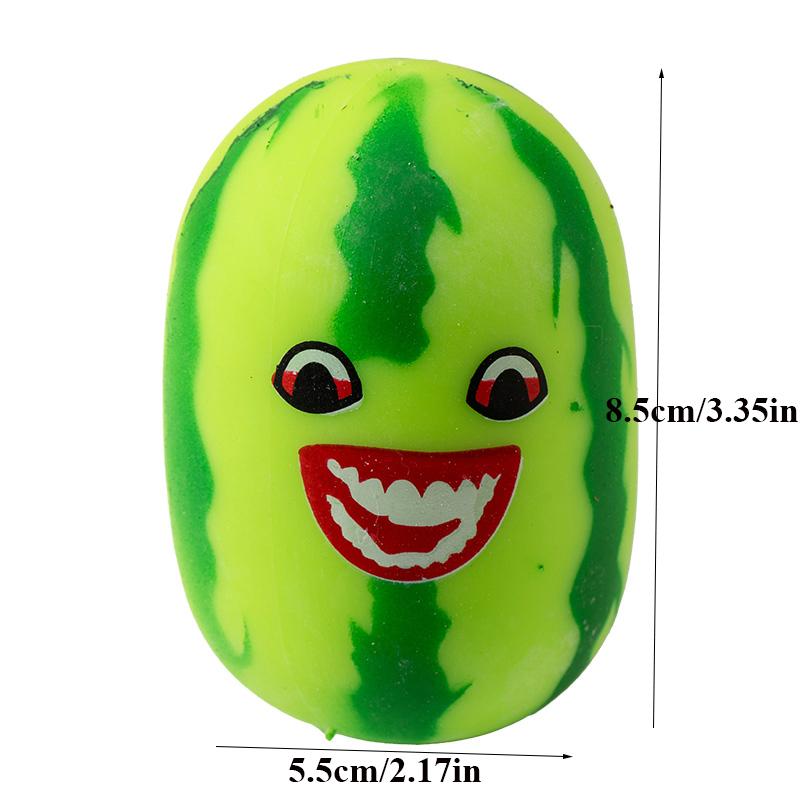 Creative Simulation Watermelon Squishy Toys Anti Stress Balls Anxiety Release Soft Sensory Squeeze Fidget Toy For Adults Kids