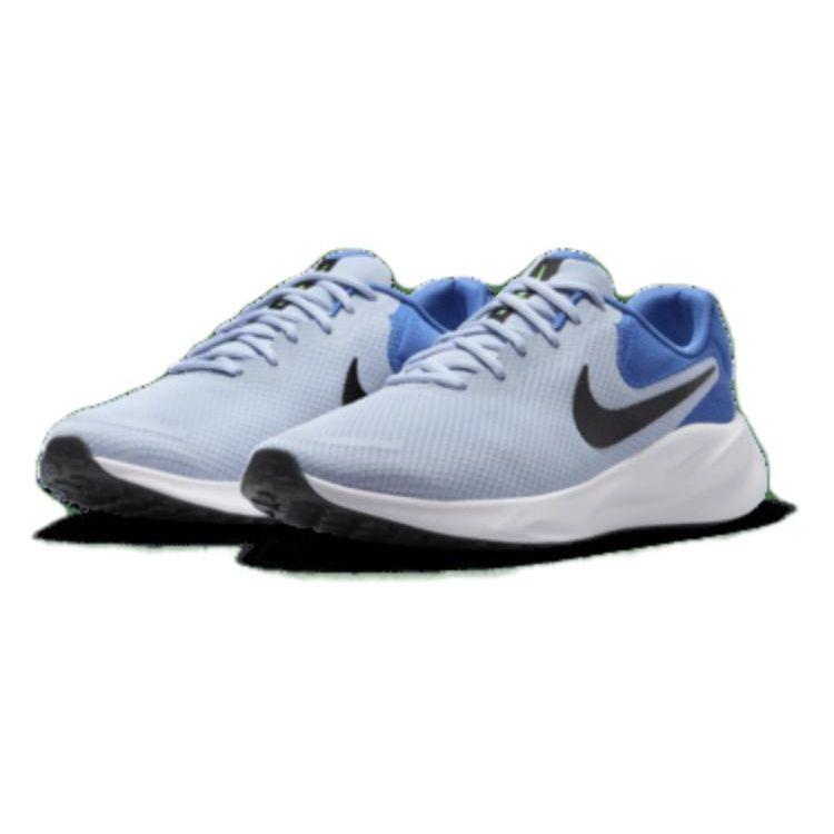 Nike Revolution 7 Extra Wide Light Armory Blue Men Sneakers Star-Blue Green-Strike Black FB8501-402