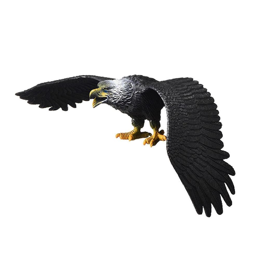 Simuliertes Adler-Modell Spielzeug Tier Vogel Spielzeug für Mädchen Kinder Bildung Geschenk S grau