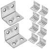10 Pcs L-shaped Corner Code Shelf Support Brace Dresser Mirror Brackets for Shelves Braces Furniture