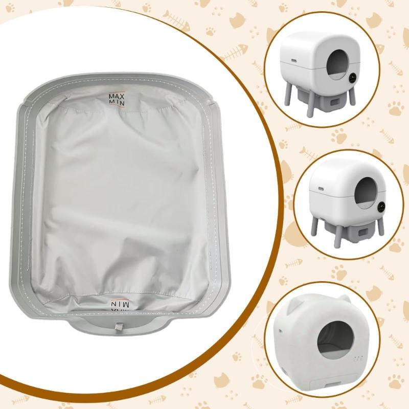 Tappetino Comodo per Lettiera Automatica Resiste ad Acqua Polvere Graffi Manutenzione Semplice Vaschetta Liner per Lettiera Gatti