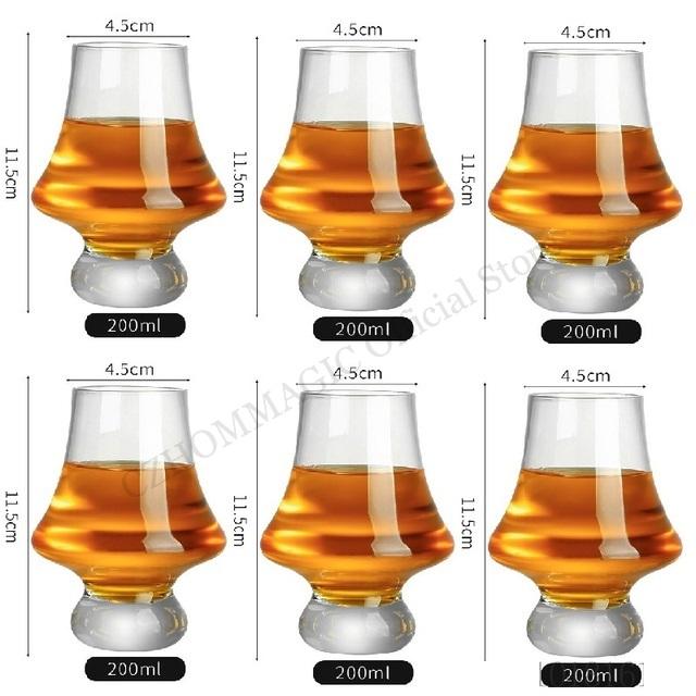 6/4/2/1Pcs Crystal Brandy Wine Glasses Goblet Whiskey Copita Nosing Glass Tasting Snifters Chivas Neat Cup Beer XO Cocktail Cups