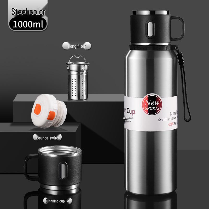Premium 316 Stainless Steel Insulated Travel Tea Cup with Large Capacity and Water Separation