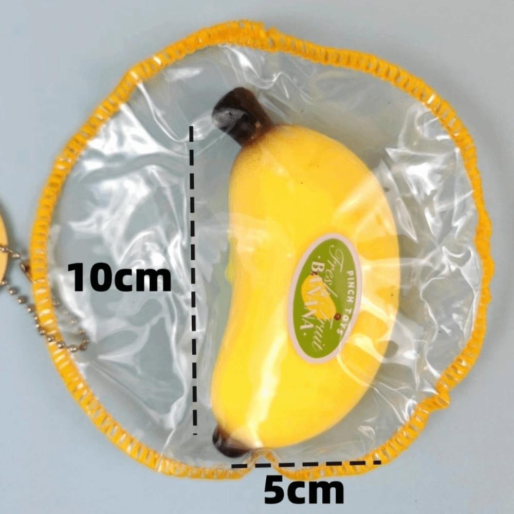 Slow Rebound Material Banana Squeeze Toy Handmade Slow Rising Squishy for Anxiety Relaxation