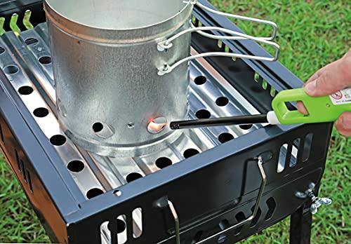 Captain Stag UG-3295 Barbecue Fire Starter for Fire Extinguisher, Product Size: Approx. 160mm Outer Diameter x 200mm Height (Main Unit Only), Silver